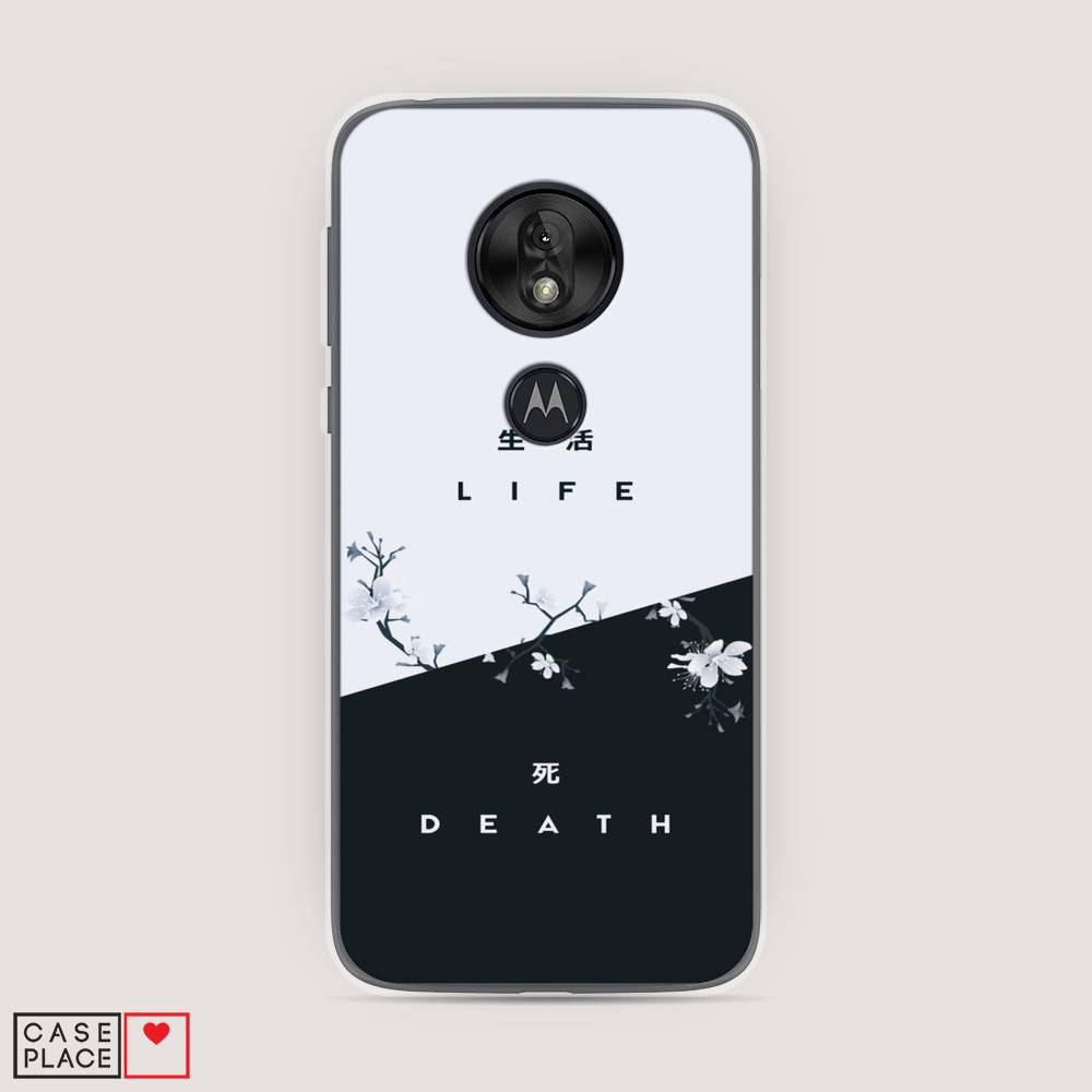 

Чехол Awog на Motorola Moto G7 Play / Моторола Мото G7 Плэй "Life and death", Разноцветный, 241250-7