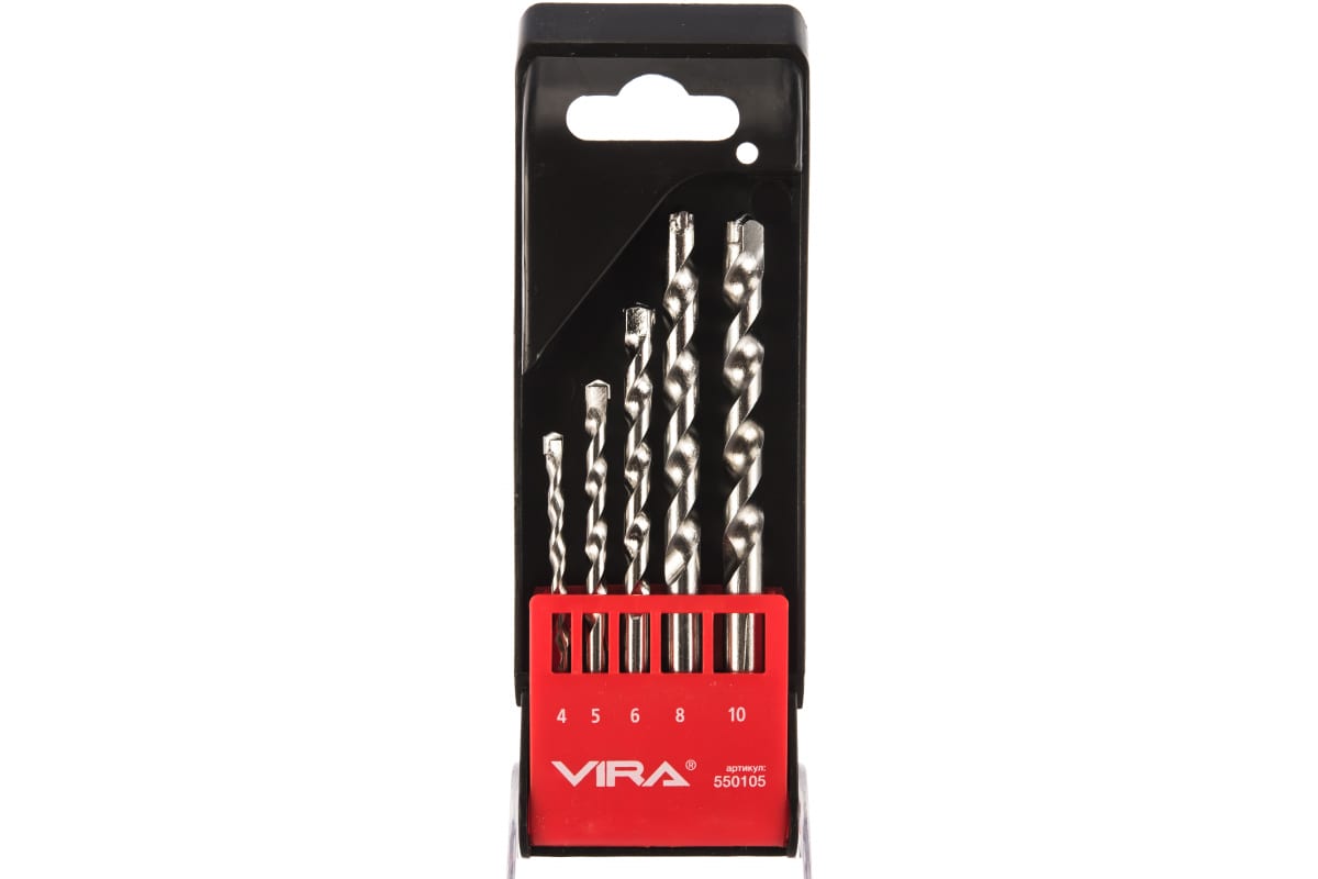 Набор сверл по бетону (5 шт; 4-10 мм) Vira 550105 набор универсальных ключей vira