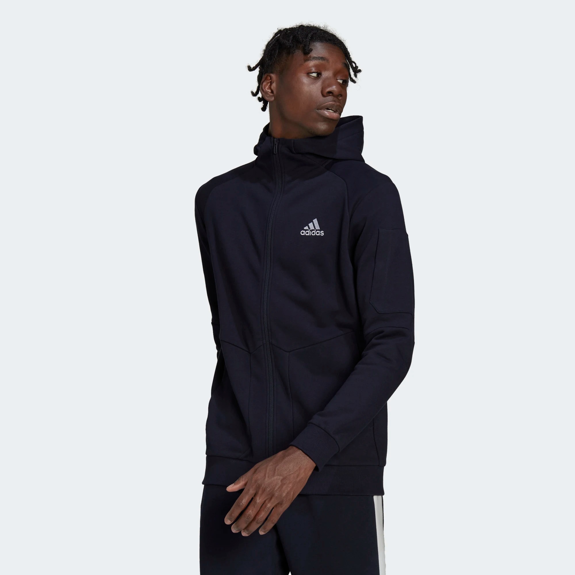 фото Ветровка мужская adidas m gmdy fz hoody серая l