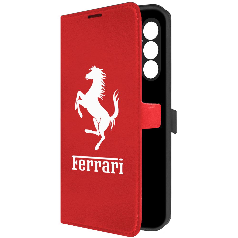 

Чехол-книжка Krutoff Eco Book для Samsung Galaxy A24 Ferrari красный