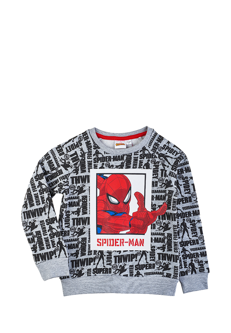 фото Свитшот детский spider-man aw21sm0903336 серый р.128