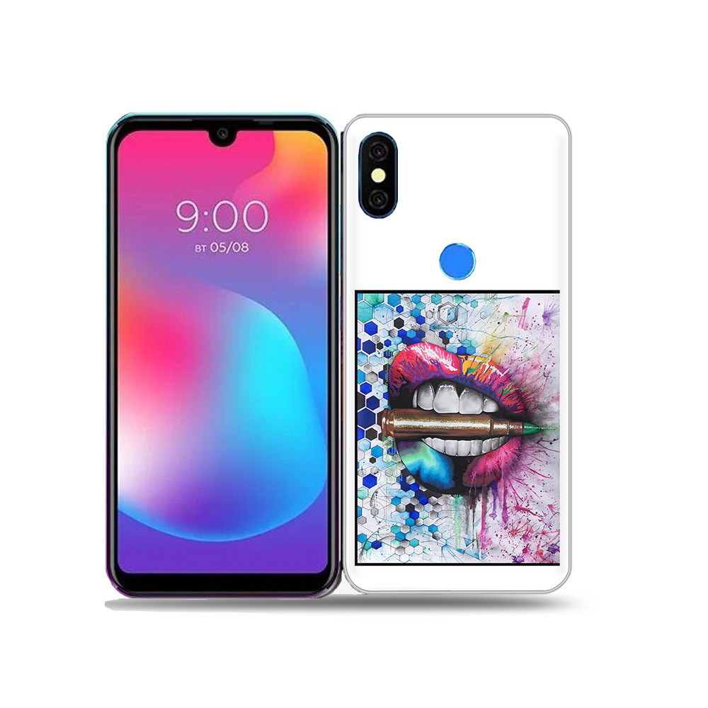 

Чехол MyPads Tocco для BQ 5730L разноцветные губы с пулей, Прозрачный, Tocco