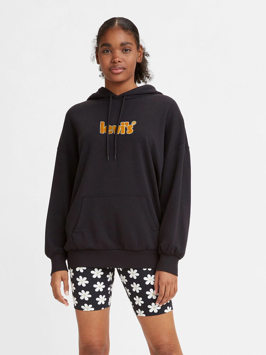

Худи женское Levi's Prism Hoodie черное XS, Prism Hoodie