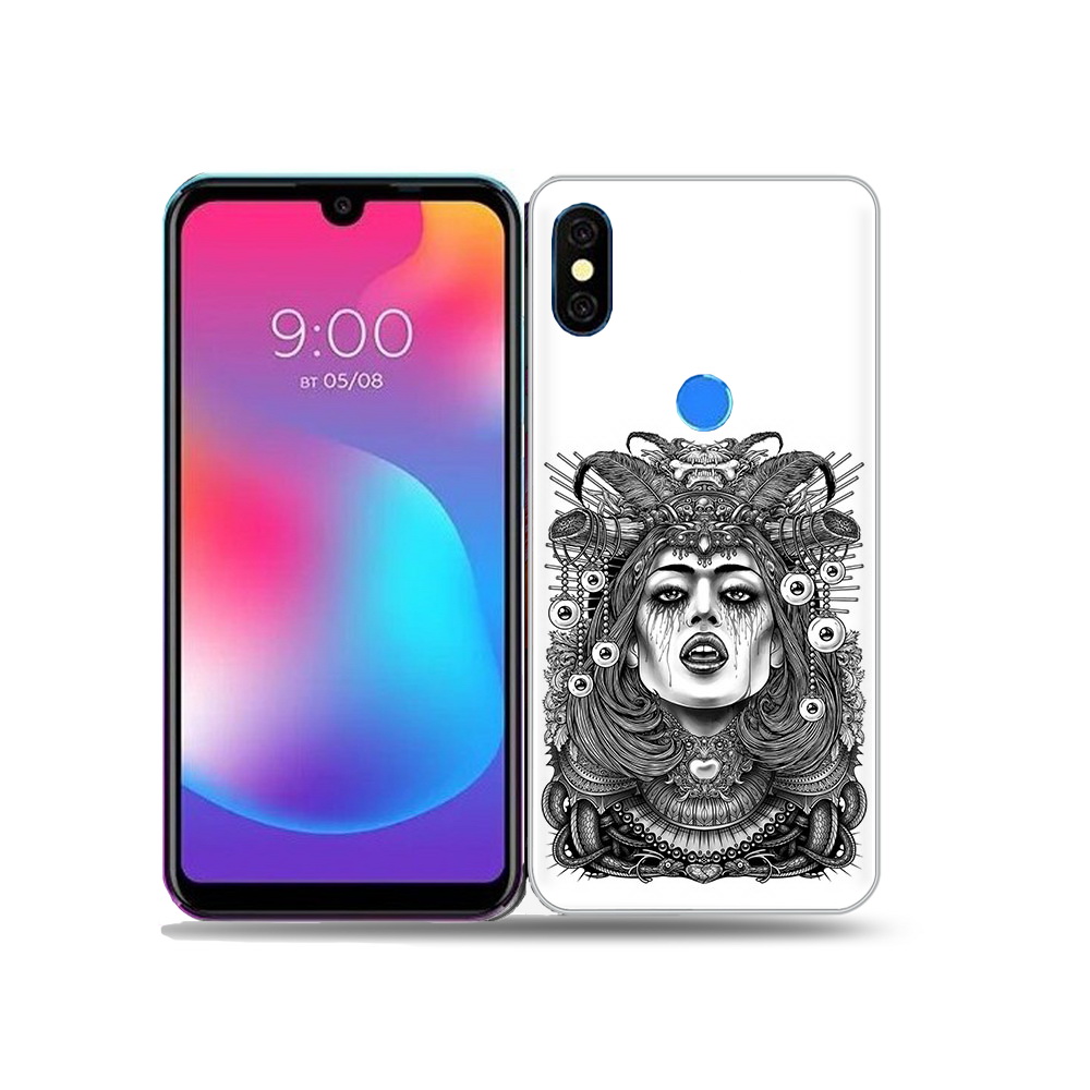 

Чехол MyPads Tocco для BQ 5730L портрет девушки черно белый, Прозрачный, Tocco