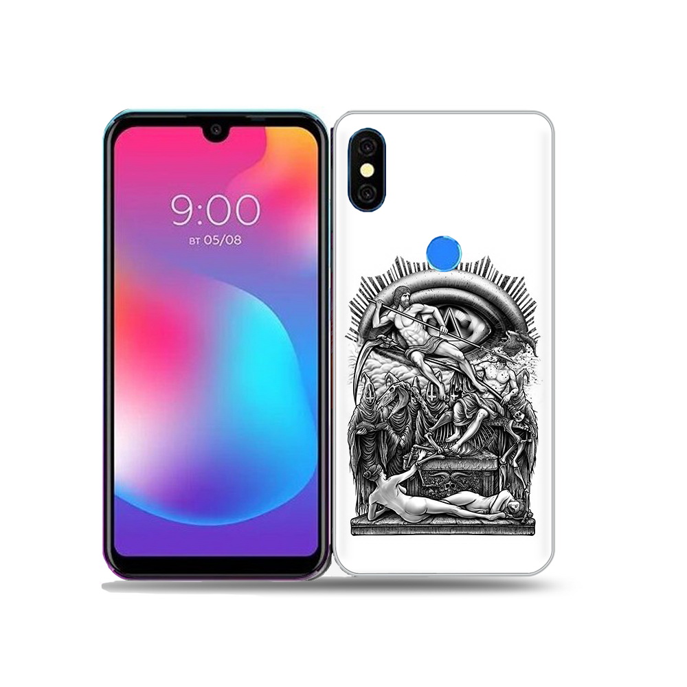 

Чехол MyPads Tocco для BQ 5730L оракул черно белый, Прозрачный, Tocco