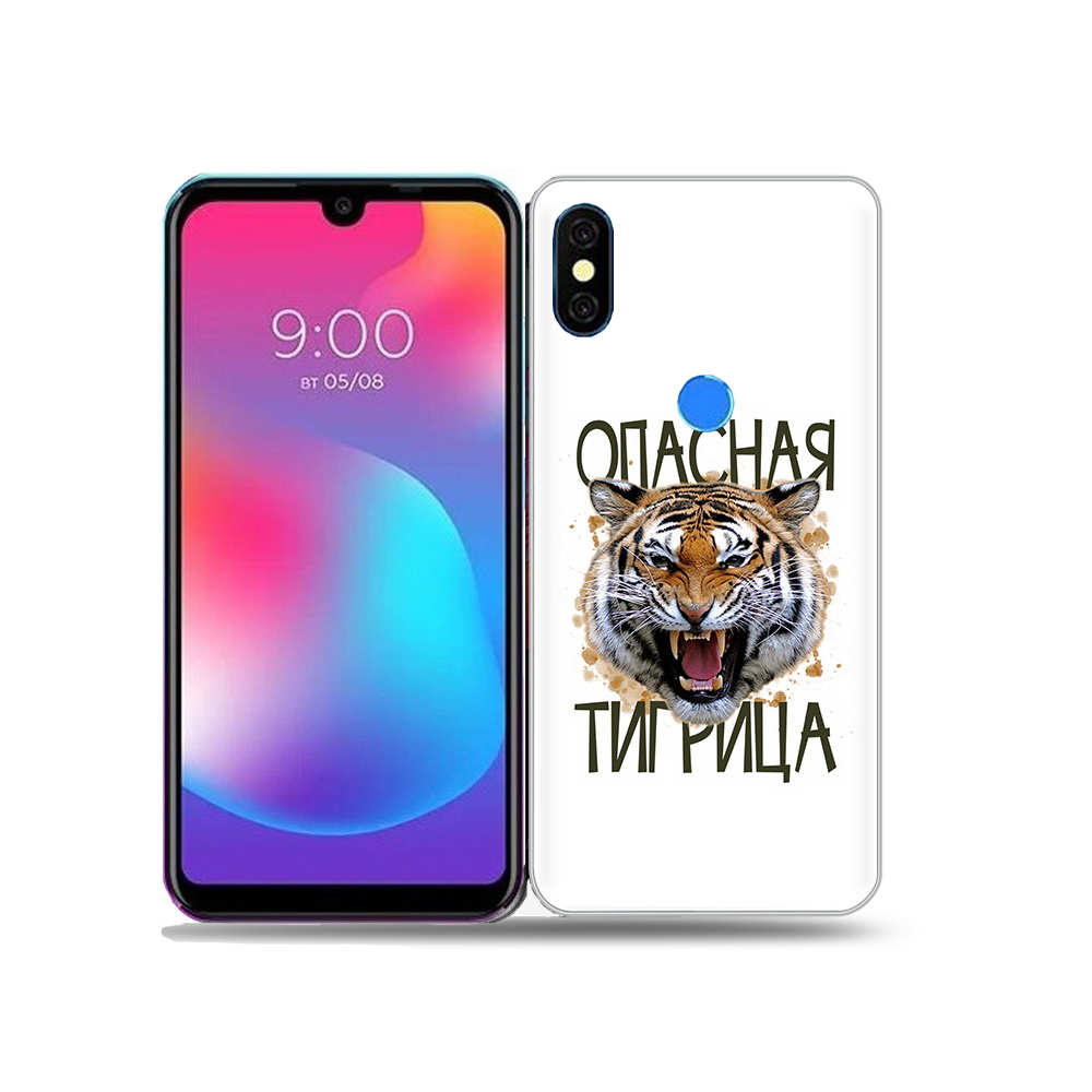 

Чехол MyPads Tocco для BQ 5730L опасная тигрица, Прозрачный, Tocco