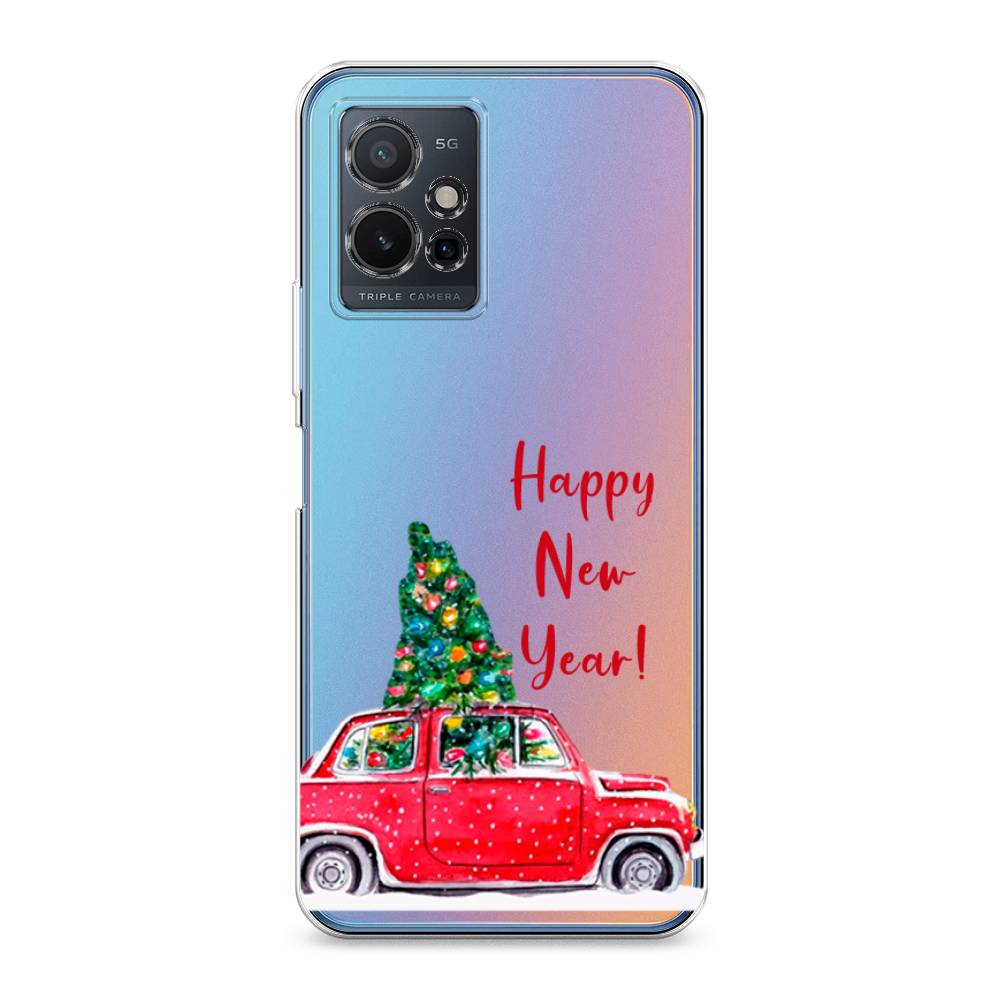 

Чехол на Vivo Y75 5G "Happy New Year", Красный;зеленый, 266250-5