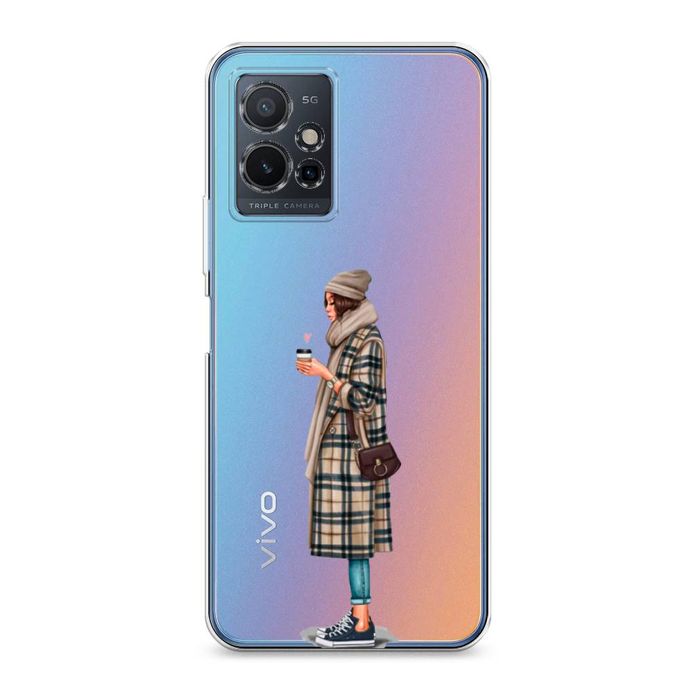 

Чехол на Vivo Y75 5G "Утренний кофе", Коричневый;бежевый, 266250-6