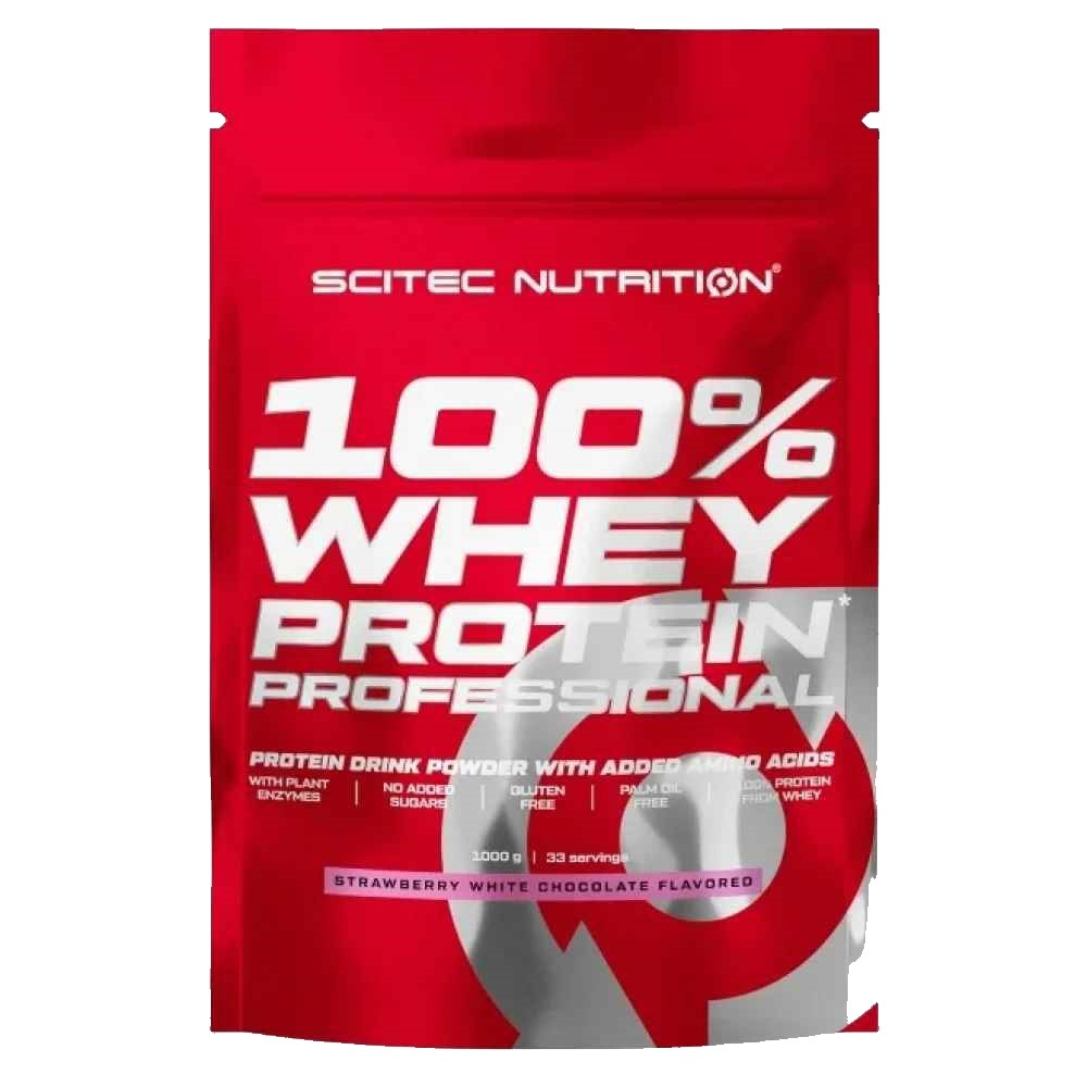 Scitec Nutrition Whey Protein Prof. 1000 g, (клубника)