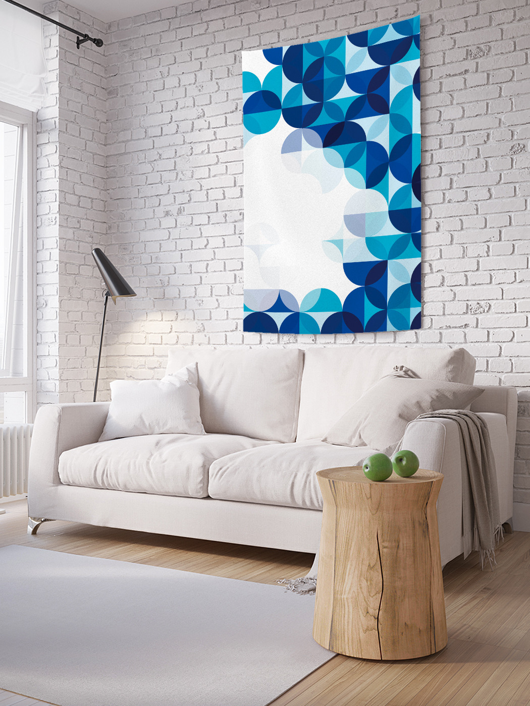 

Вертикальное фотопанно на стену JoyArty Пазл с кругами 100x150 см, Пазл с кругами