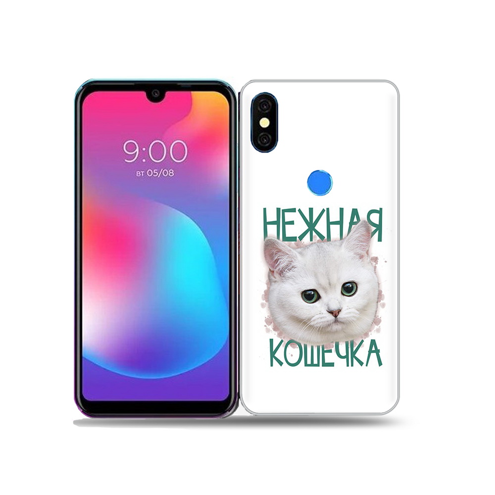 

Чехол MyPads Tocco для BQ 5730L нежная кошечка, Прозрачный, Tocco