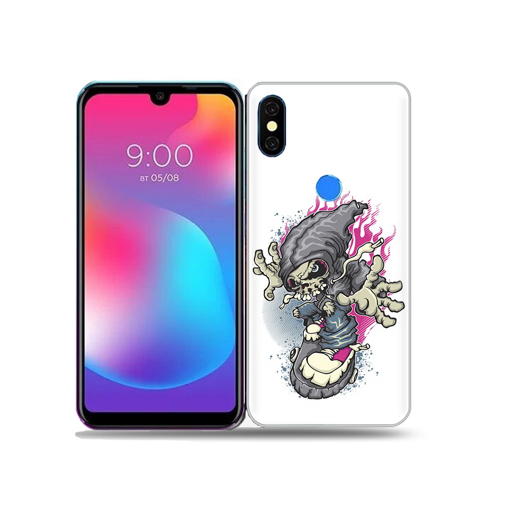

Чехол MyPads Tocco для BQ 5730L нарисованный скелет на скейт борде, Прозрачный, Tocco