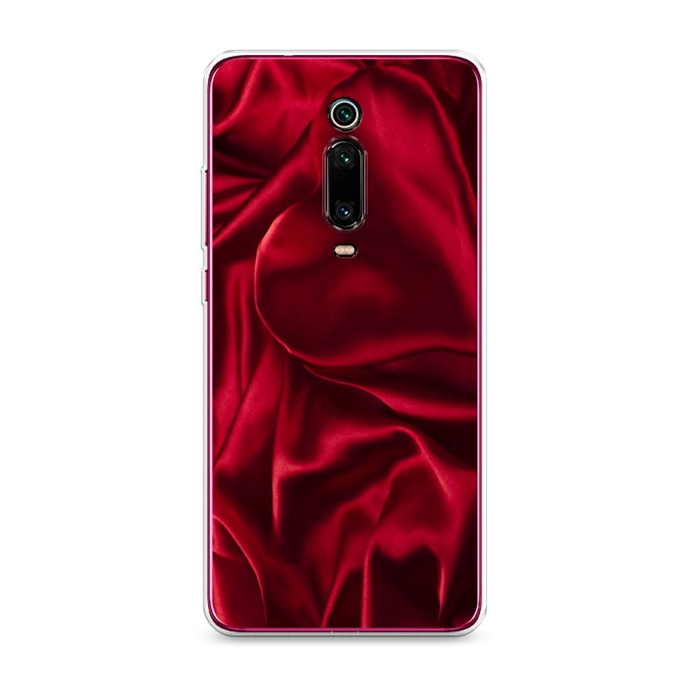 фото Силиконовый чехол "текстура красный шелк" на xiaomi redmi k20 pro awog