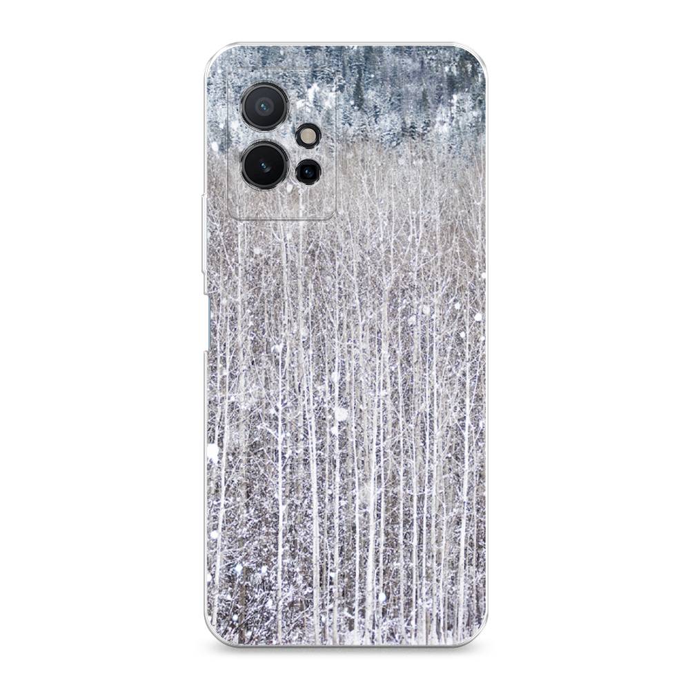 

Чехол на Vivo Y75 5G "Снежный лес", Бежевый;серый;белый, 266250-5