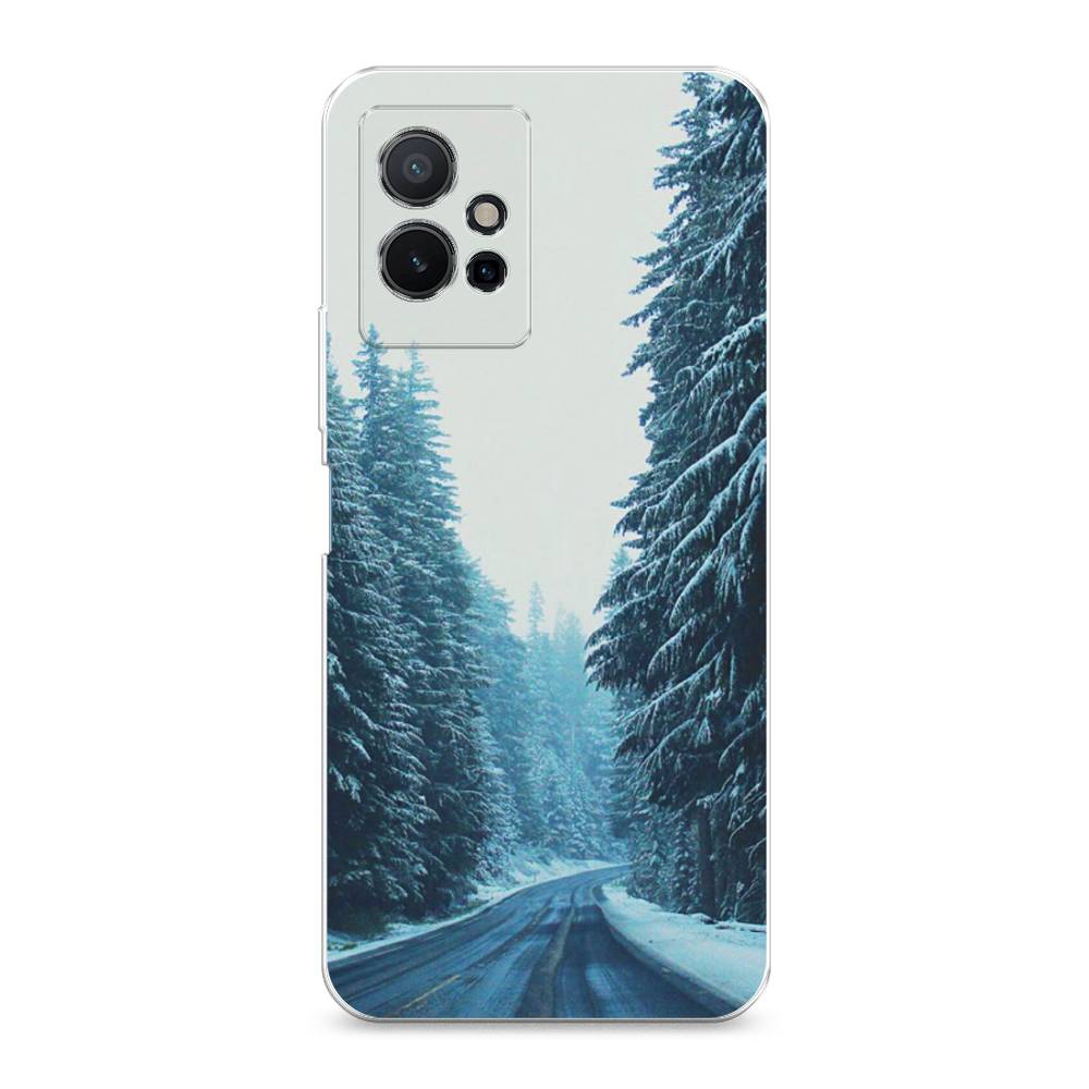 

Чехол на Vivo Y75 5G "Зима 9", Бежевый;голубой;черный, 266250-2