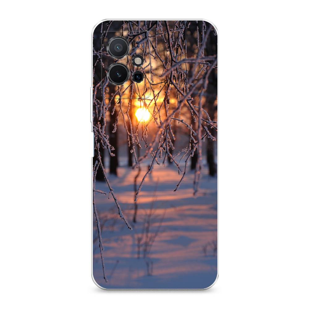 

Чехол на Vivo Y75 5G "Зима 7", Оранжевый;розовый;черный, 266250-2