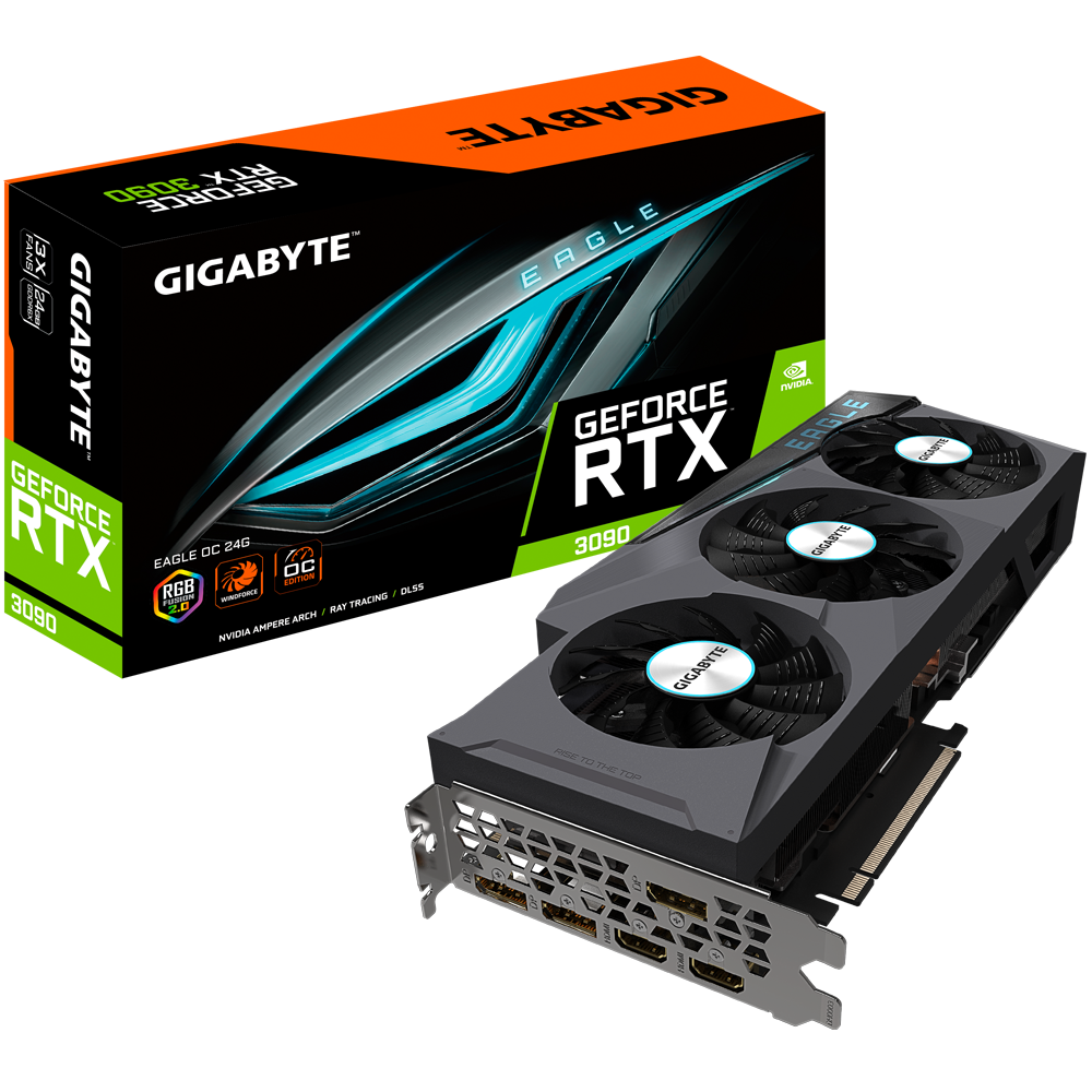 фото Видеокарта gigabyte nvidia geforce rtx 3090 eagle oc (gv-n3090eagle oc-24gd)