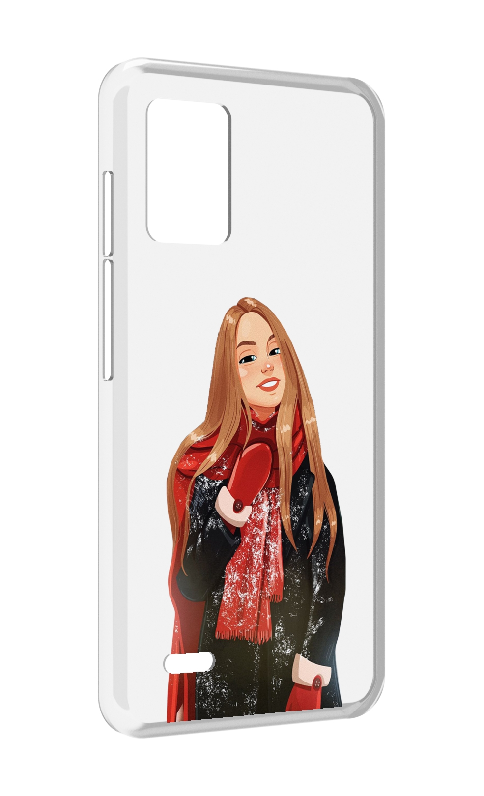 

Чехол MyPads Новогодний-зимний-арт женский для UMIDIGI Bison X10S / Bison X10G, Прозрачный, Tocco
