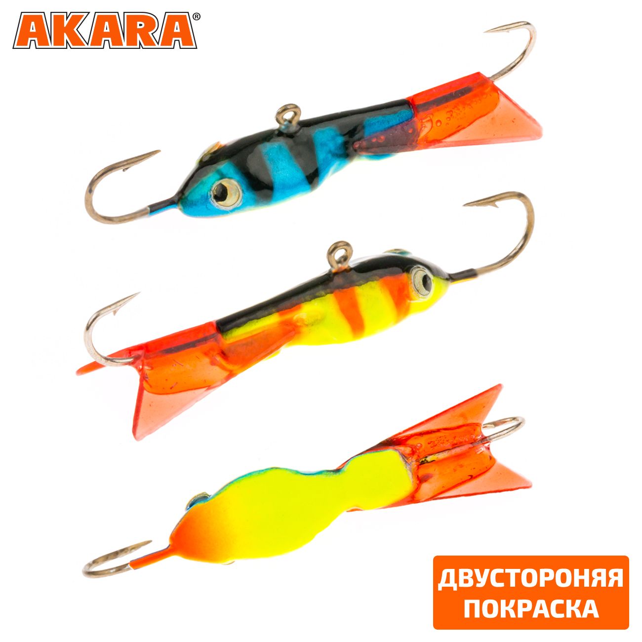 

Балансир Akara Mosquit 30 мм 2.5 гр. (1.2in-1/9oz) 30/62 2 штуки, Разноцветный, Mosquit 30 2 штуки