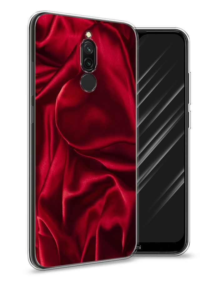 

Чехол Awog на Xiaomi Redmi 8 "Текстура красный шелк", Разноцветный, 37150-3