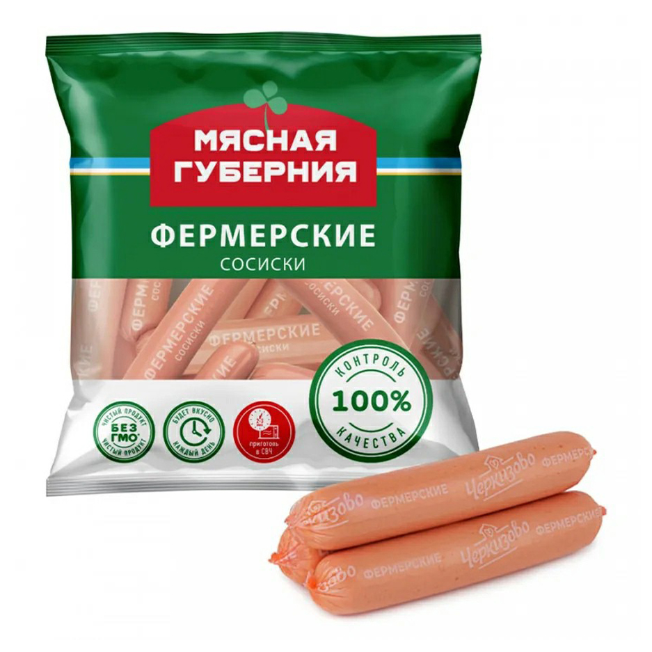 

Сосиски Мясная Губерния Фермерские 650 г