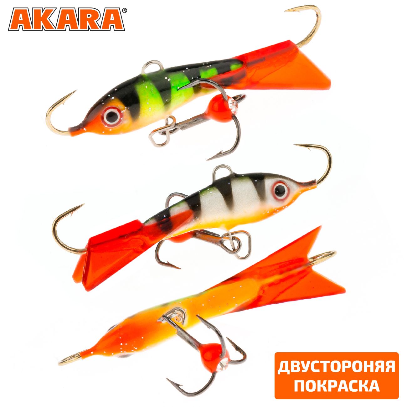 

Балансир Akara Midge 35 мм 4 гр. (1,4-1/7oz) 31/94 2 штуки, Разноцветный, Midge 35 2 штуки