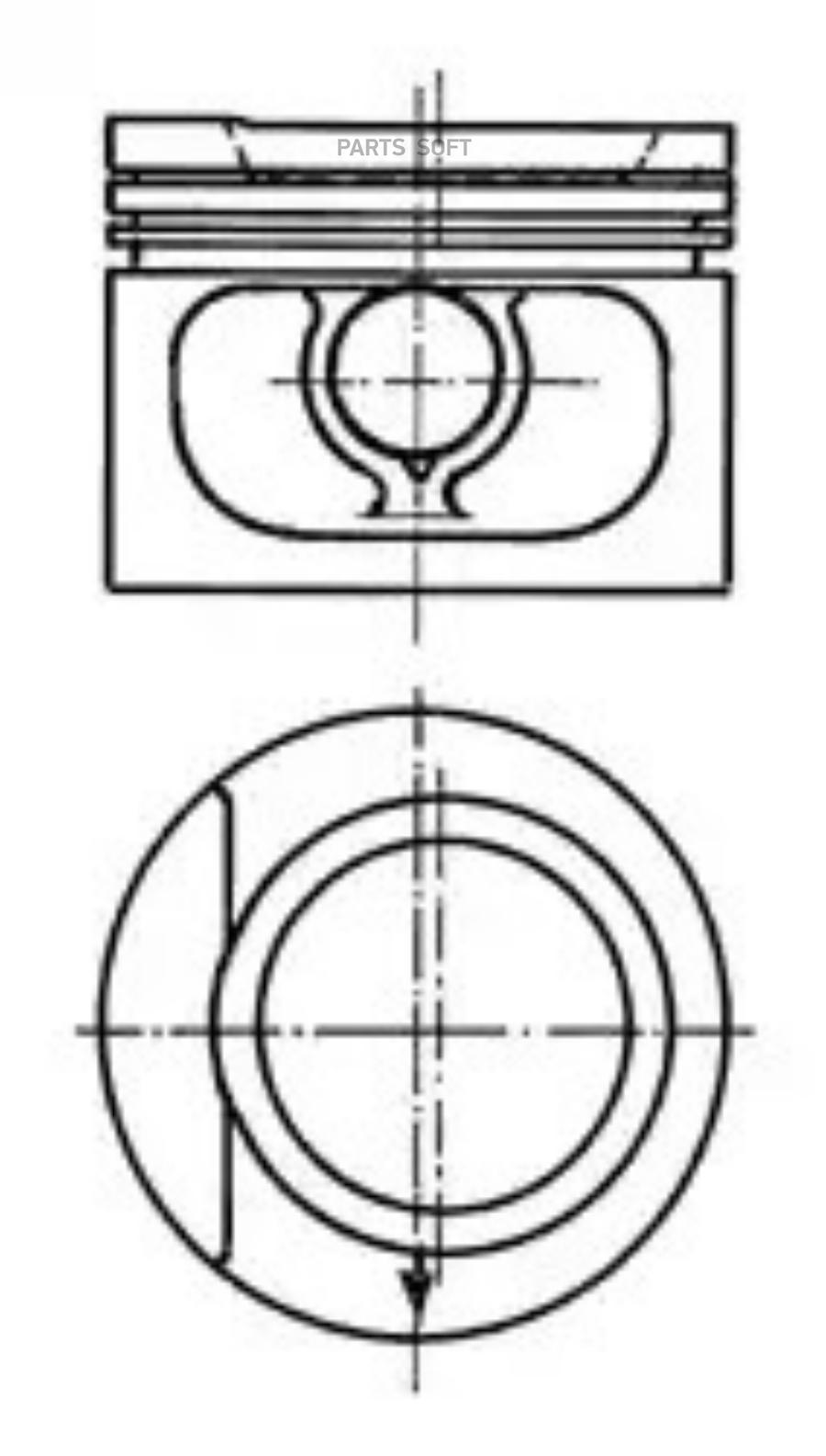 

93 876 600_поршень! d81x1.5x1.75x3 STD Audi 80/100, VW Golf/Passat 1.8 82-00