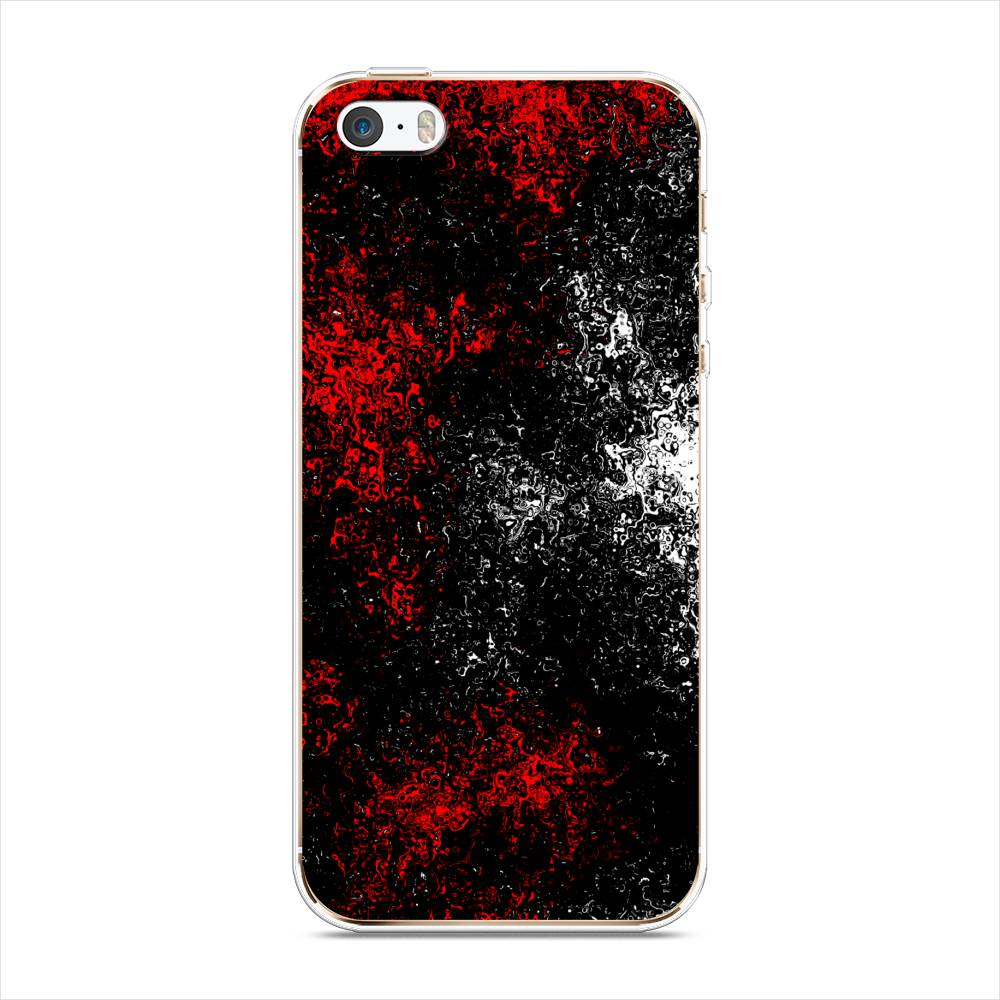 

Чехол для Apple iPhone 5/5S/SE "Монотипия", Красный;черный;белый, 10350-3