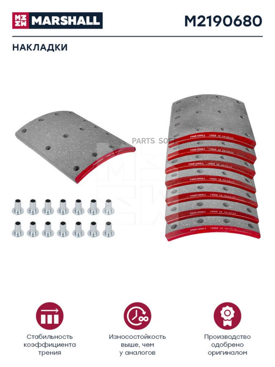 

Накладки торм. компл. HCV