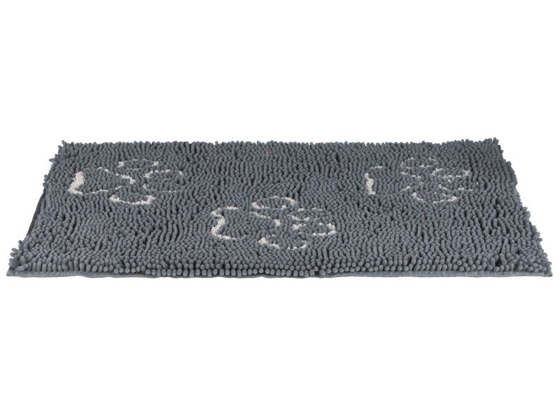 фото Коврик для собак trixie грязезащитный, микрофибра, серый, 120x60 см