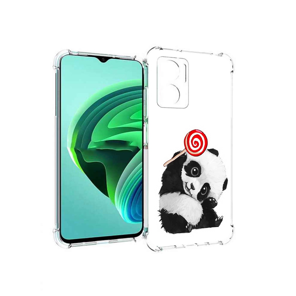 

Чехол MyPads панда с леденцом для Xiaomi Redmi Note 11E 5G/Redmi 11 Prime 5G, Прозрачный, Tocco