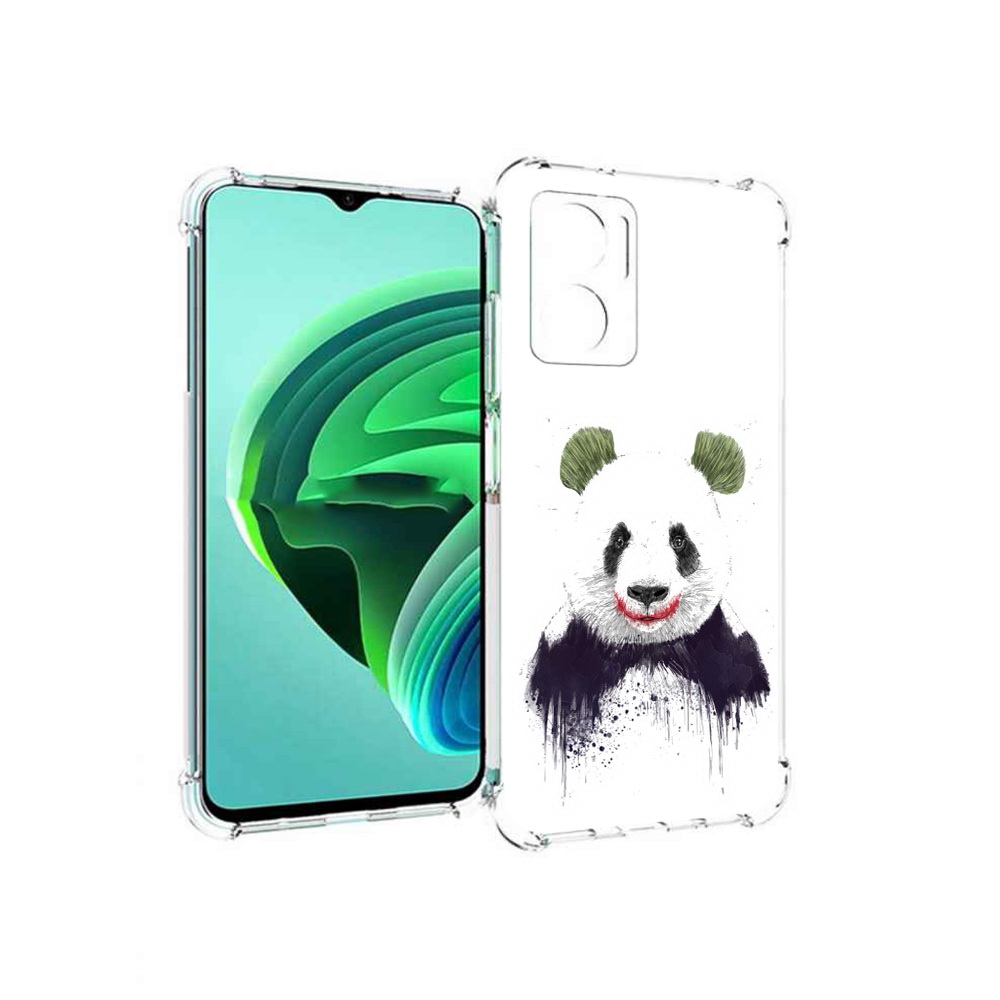 Чехол MyPads панда джокер для Xiaomi Redmi Note 11E 5G/Redmi 11 Prime 5G/Redmi 10 5G