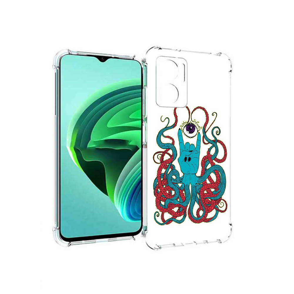 

Чехол MyPads осьминог-рука абстракция для Xiaomi Redmi Note 11E 5G, Прозрачный, Tocco