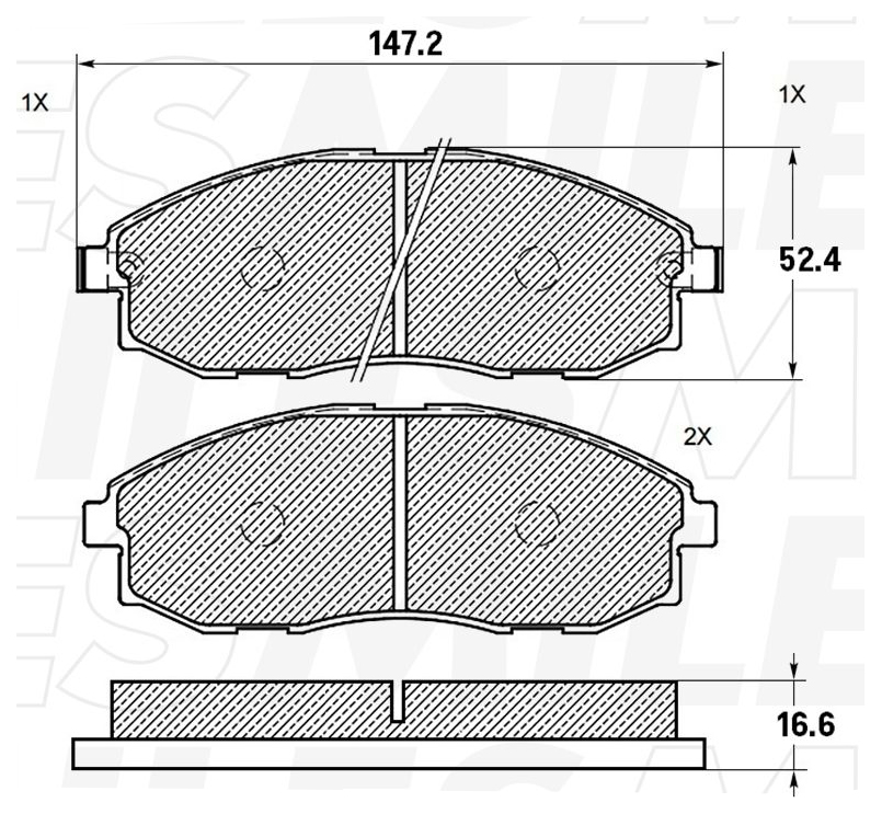 

Колодки тормозные передние (Смесь CERAMIC) HYUNDAI H-1/STAREX 2.4-2.5D 97- (TRW GDB3201) E