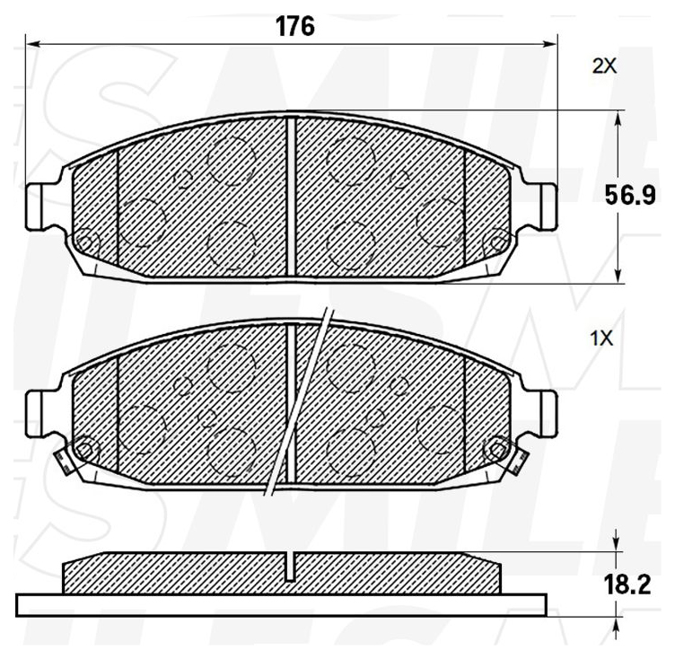 

Колодки тормозные передние (Смесь CERAMIC) JEEP COMMANDER 3.0-5.8 05-/GRAND CHEROKEE 2.7-5