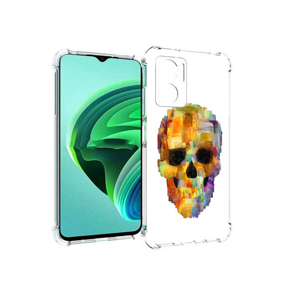 

Чехол MyPads нарисованный череп для Xiaomi Redmi Note 11E 5G/Redmi 11 Prime 5G, Прозрачный, Tocco