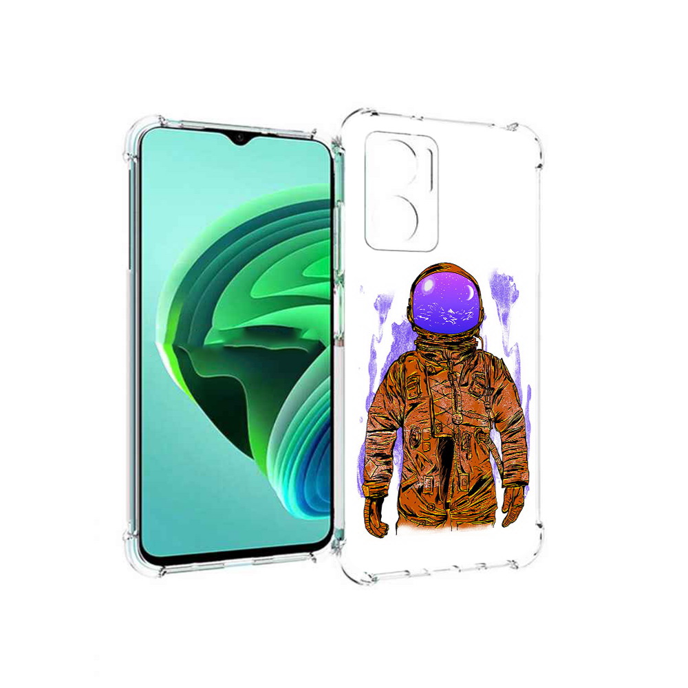 

Чехол MyPads нарисованный мужчина в скафандре для Xiaomi Redmi Note 11E 5G, Прозрачный, Tocco