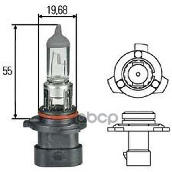 

Лампа HELLA галогеновая HB4A P22D 51W