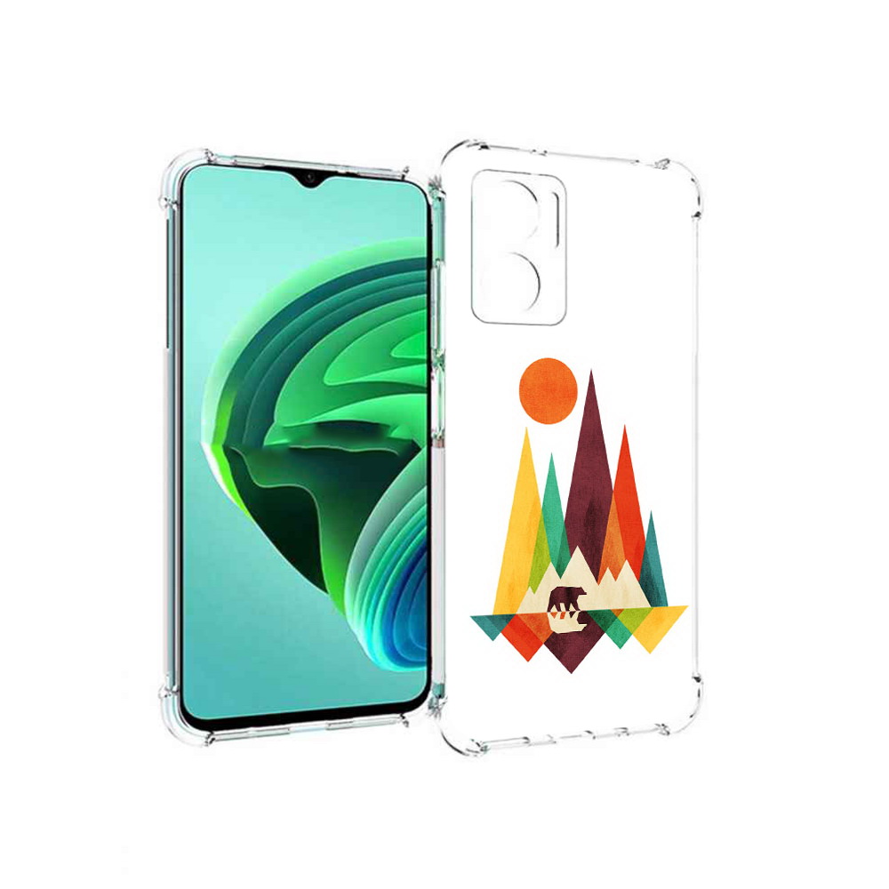 

Чехол MyPads нарисованные горы с медведем для Xiaomi Redmi Note 11E 5G, Прозрачный, Tocco