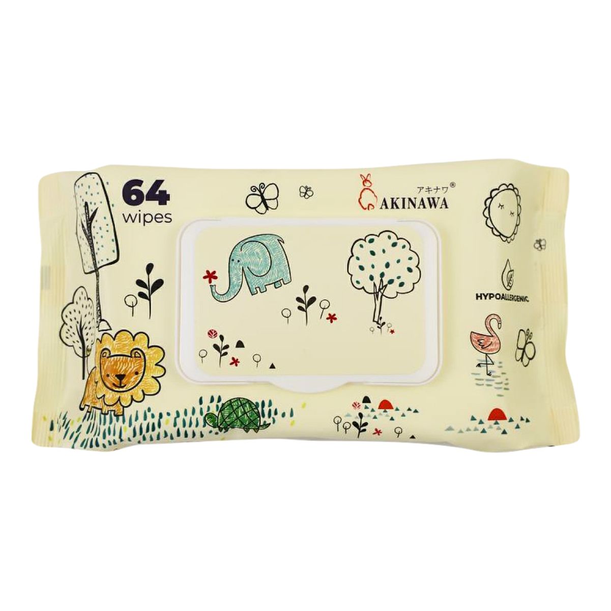 Салфетки влажные детские Akinawa универсальные 64 шт