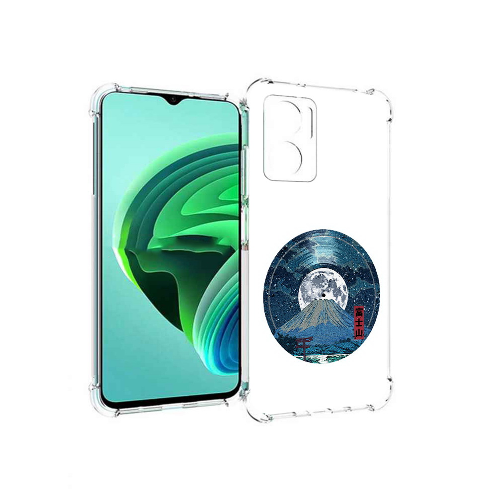 

Чехол MyPads нарисованная виниловая гора с луной для Xiaomi Redmi Note 11E 5G, Прозрачный, Tocco