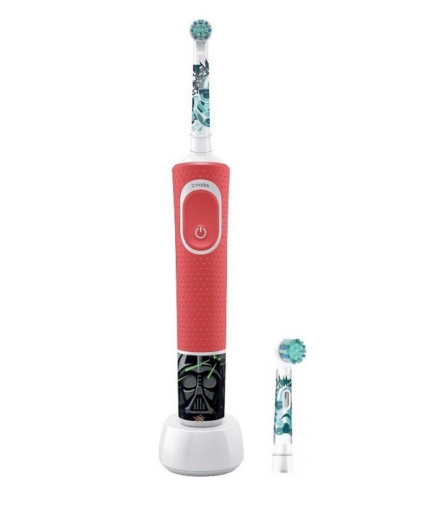 Электрическая зубная щетка Oral-B Vitality Kids Star Wars красная электрическая зубная щетка oral b vitality d12013 зеленый