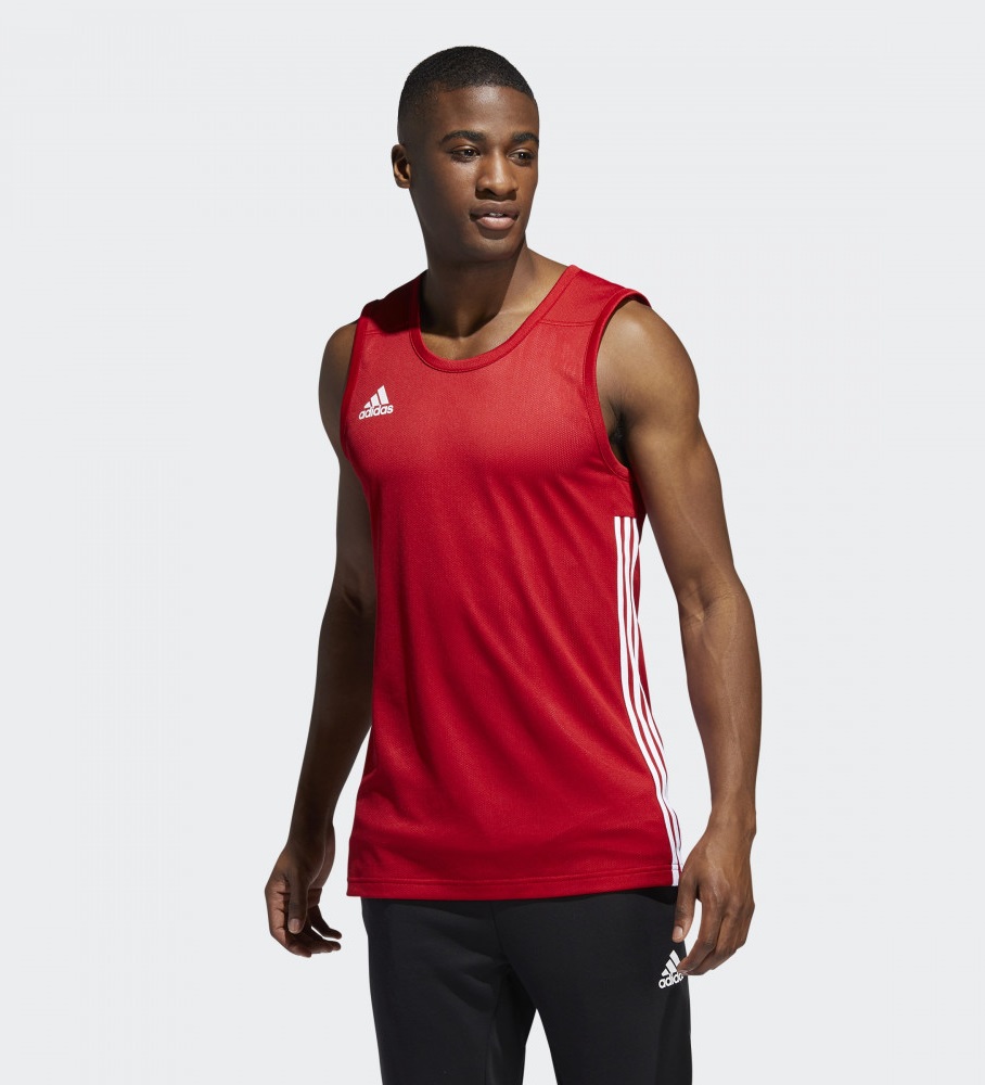 фото Майка мужская adidas 3g speed rev jersey красная s