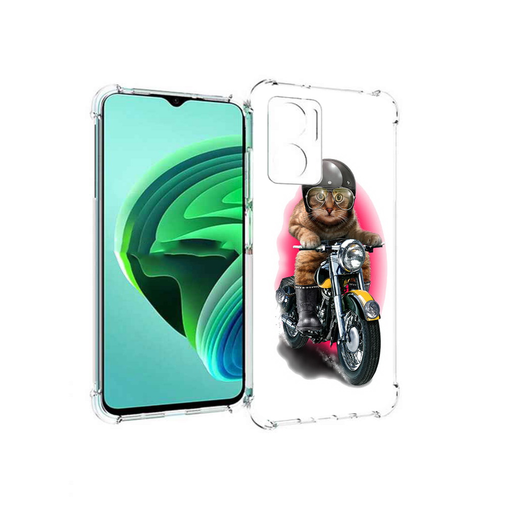 Чехол MyPads мото-кот для Xiaomi Redmi Note 11E 5G/Redmi 11 Prime 5G/Redmi 10 5G