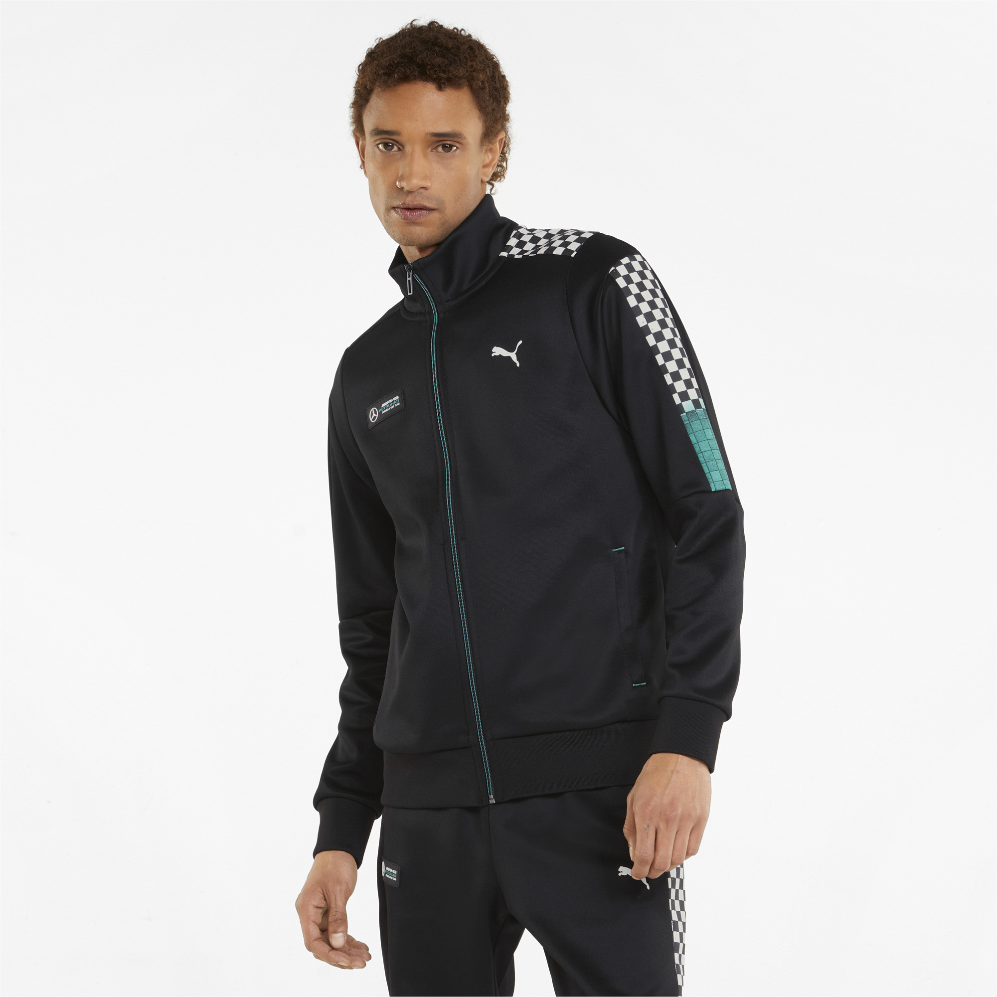 

Олимпийка мужская PUMA Mapf1 T7 Track Jacket черная XL, Mapf1 T7 Track Jacket