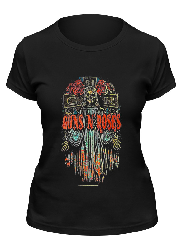 

Футболка женская Printio Guns n' roses черная L, Черный, Guns n' roses