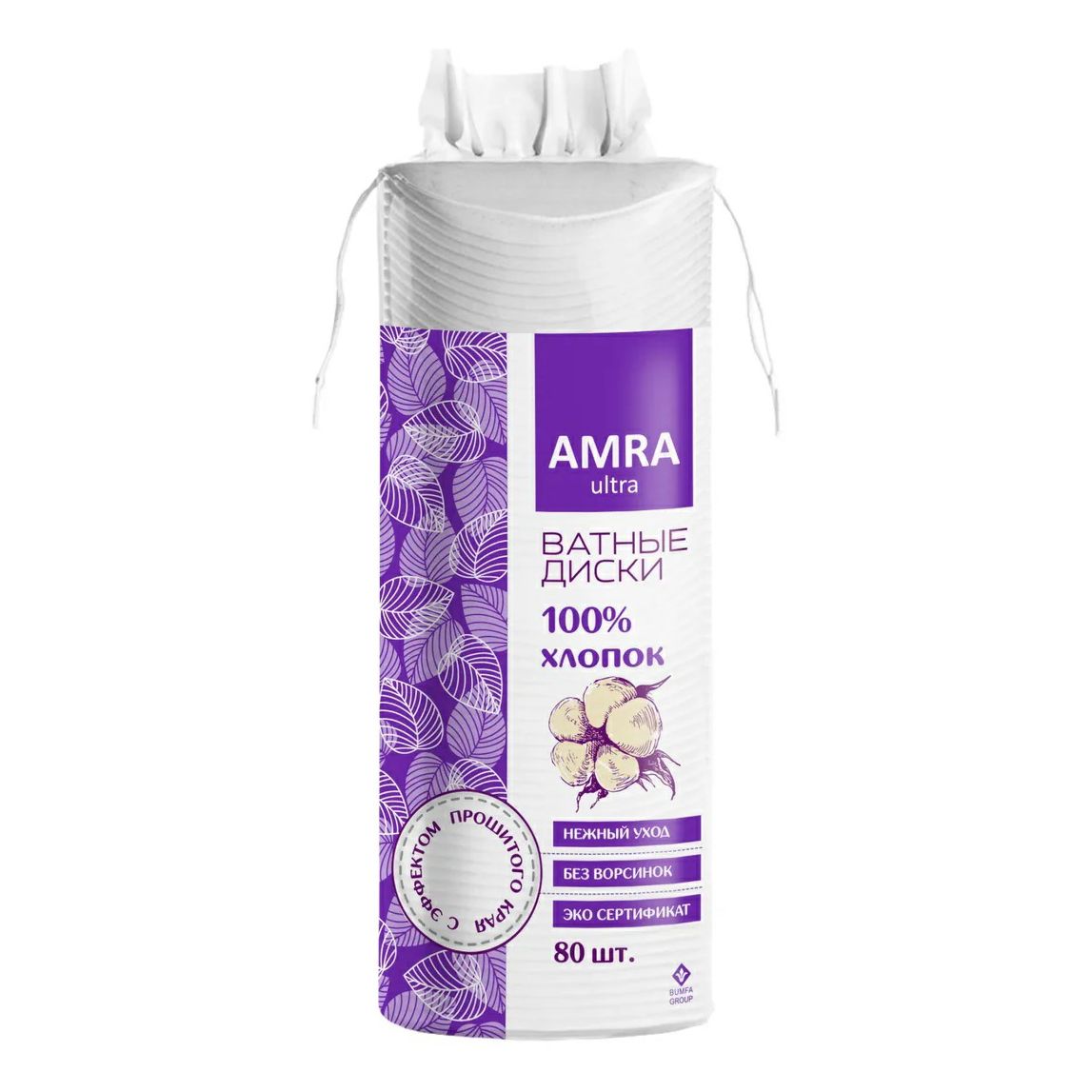 Ватные диски Amra 80 шт ватные диски bella cotton алое 100 шт