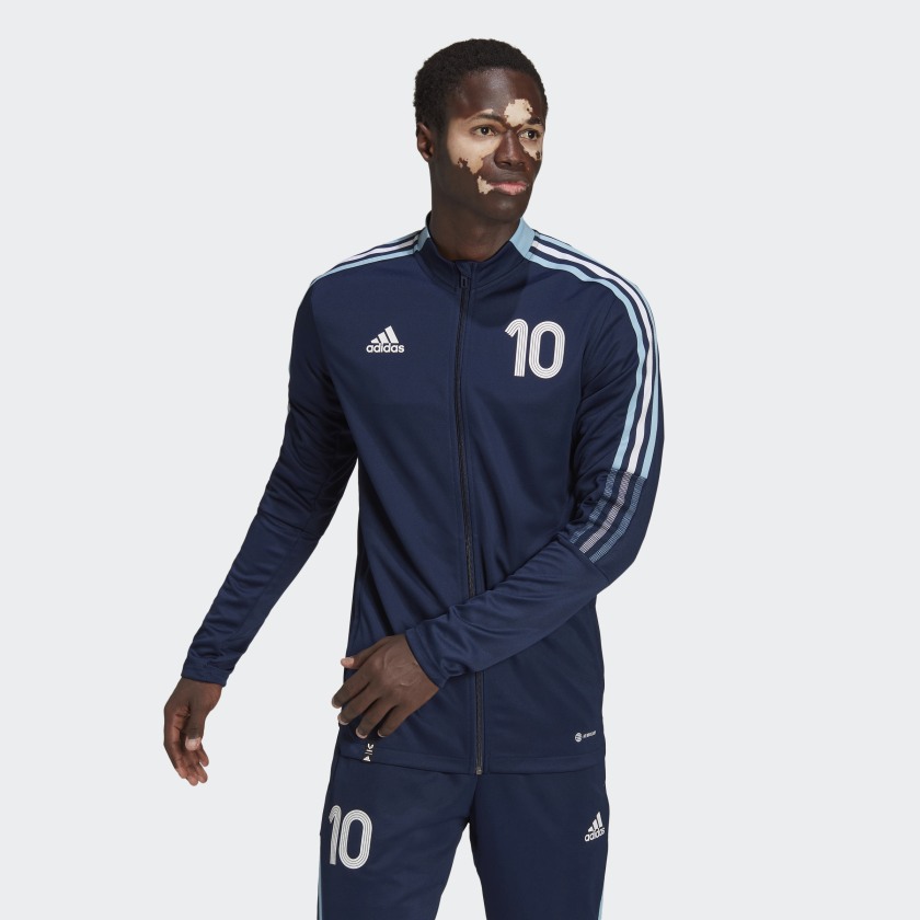 

Олимпийка мужская Adidas Messi Tk Jacket синяя L, Messi Tk Jacket