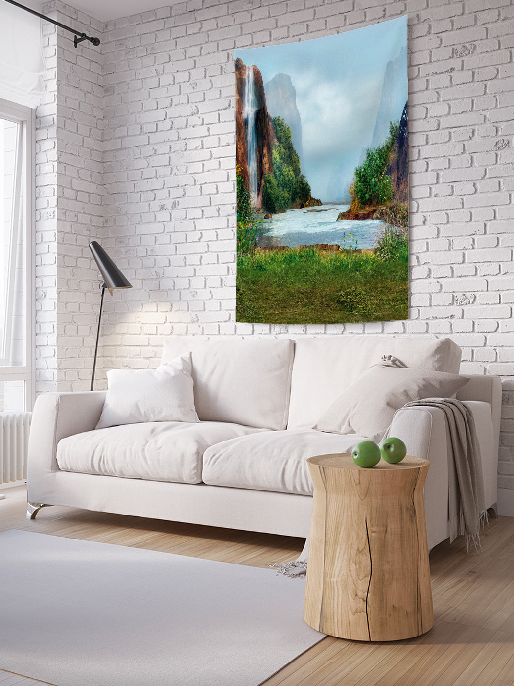 

Вертикальное фотопанно на стену JoyArty Водопад с тайнами 100x150 см, Водопад с тайнами