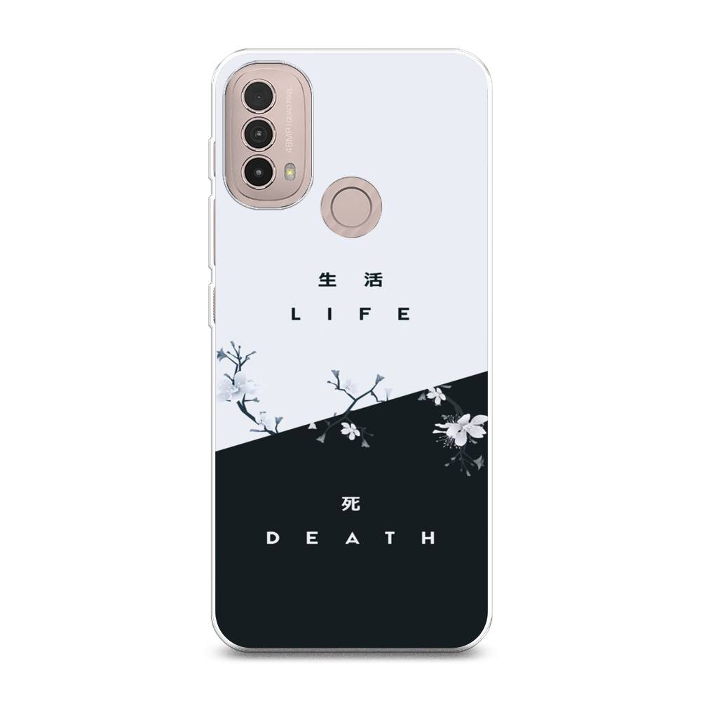 

Чехол Awog на Lenovo K14 Plus/Motorola Moto E20/E30/E40 "Life and death", Разноцветный, 243650-7